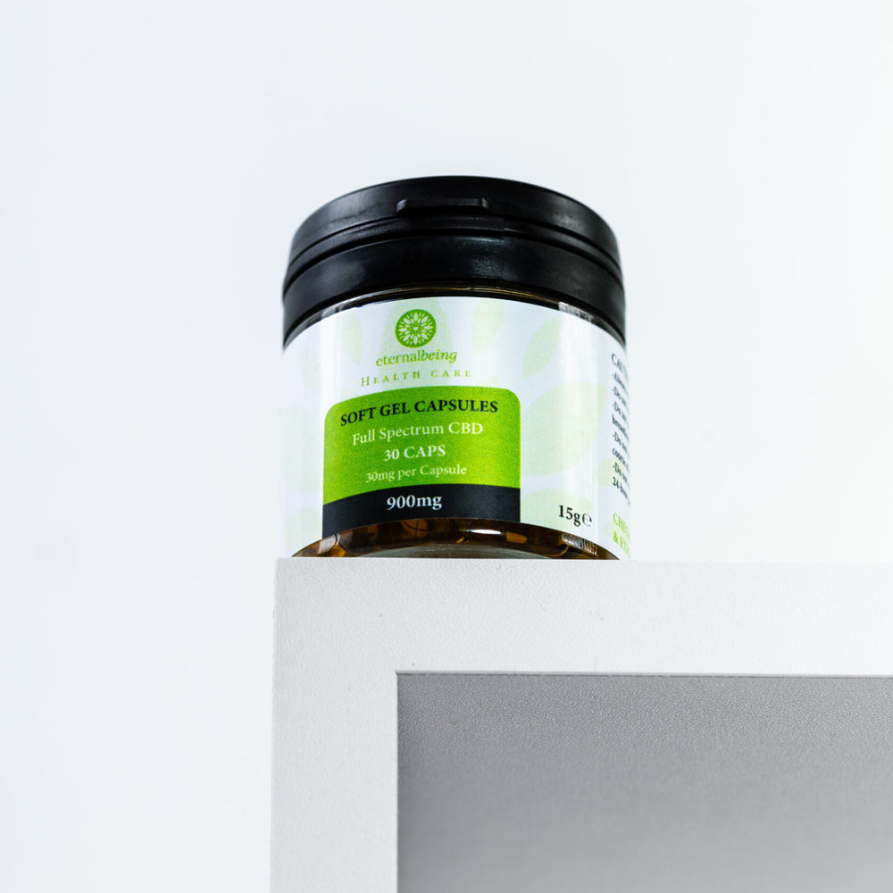 
                      
                        Premium Full Spectrum CBD Softgel Capsules - 900mg
                      
                    